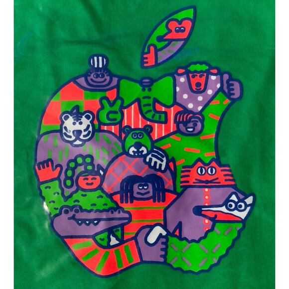 Rare Today at Apple Green Cotton T-Shirt Size L (Youth) - Picture 2 of 5